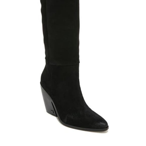 Shoes - Annabel Womens Zipper Almond Toe Knee-High Boots Size 9.5